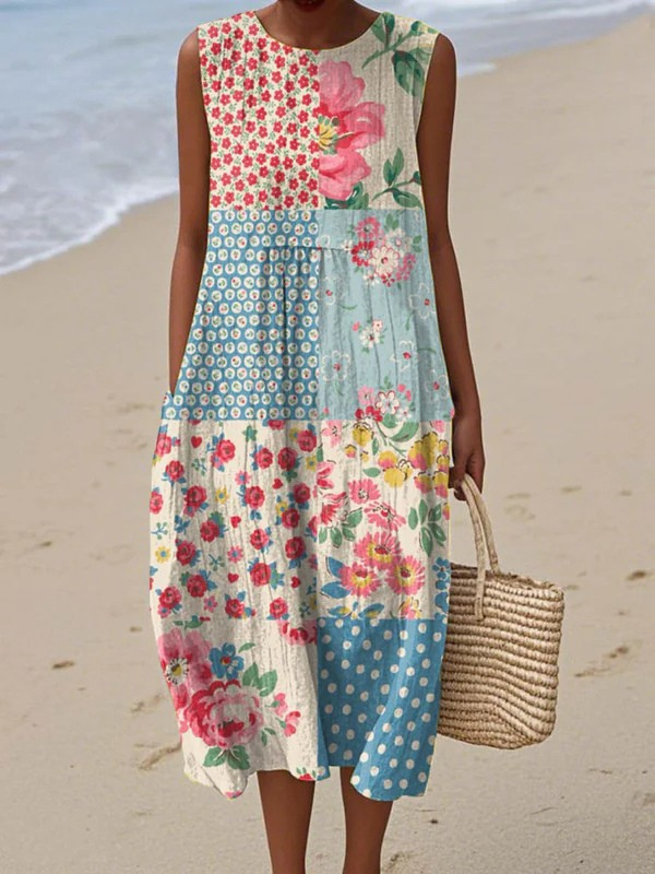 Anna | Luchtige en mouwloze zomerjurk