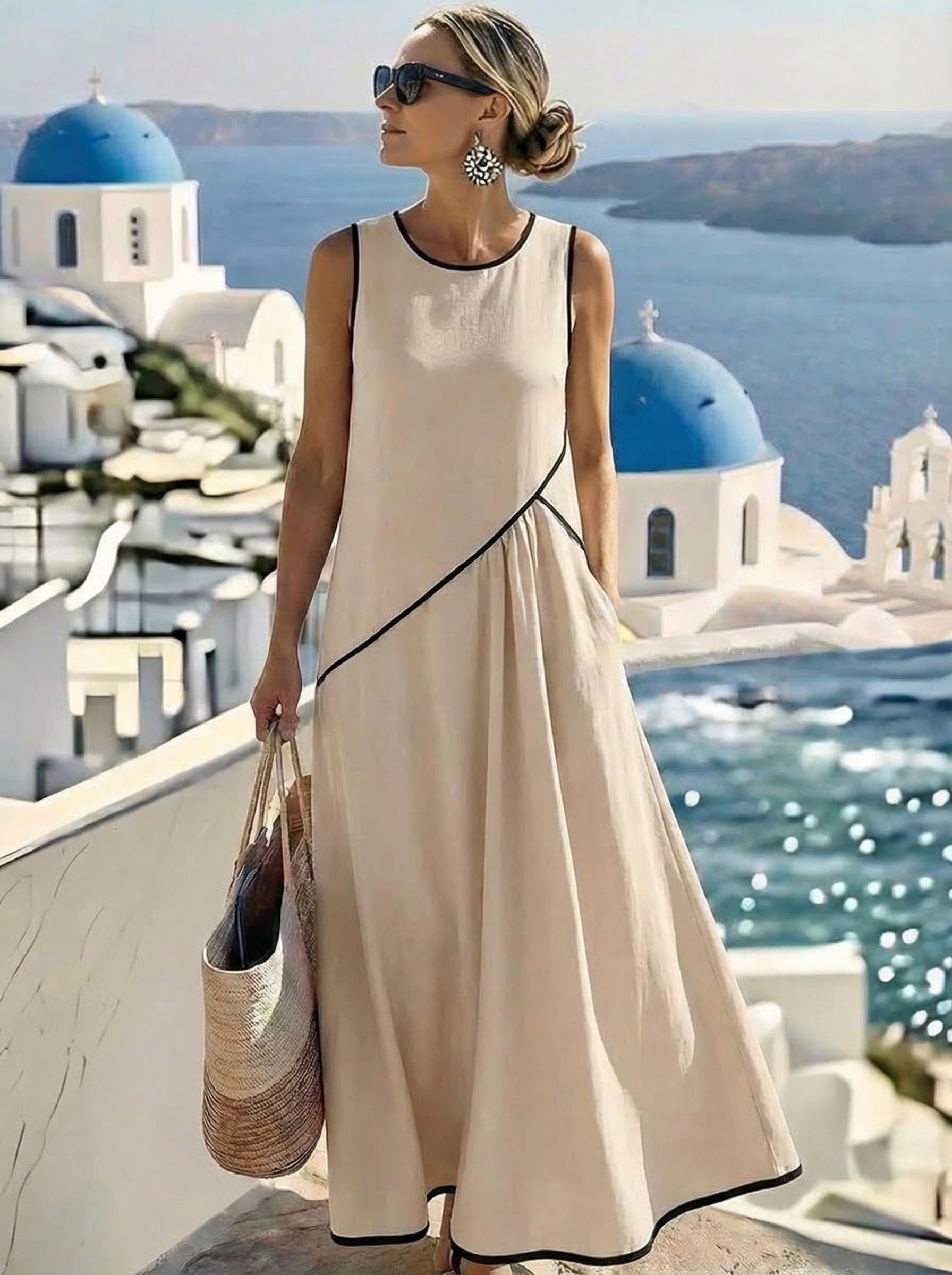 Lotte™ Gestreepte Zomerjurk