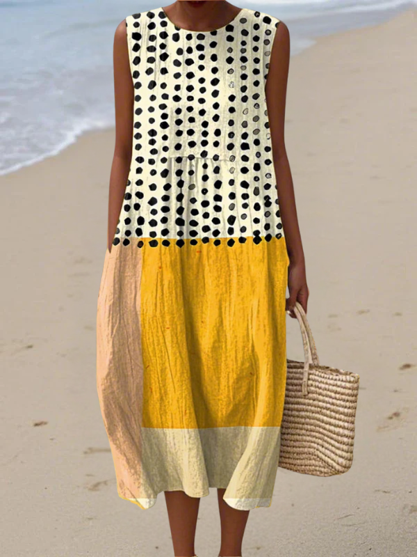 Leah | Luchtige en mouwloze zomerjurk