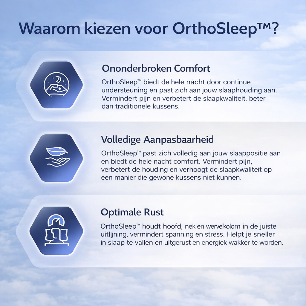 OrthoSleep™ – Verlichting voor nek en schouders