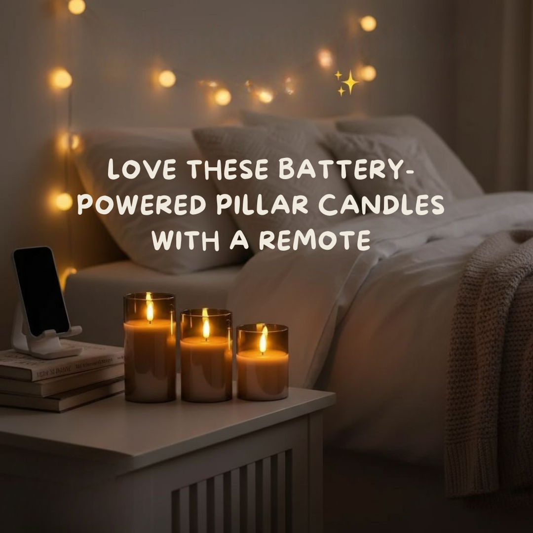 Flamerick LED Blokkaarsen met Afstandsbediening & Timer
