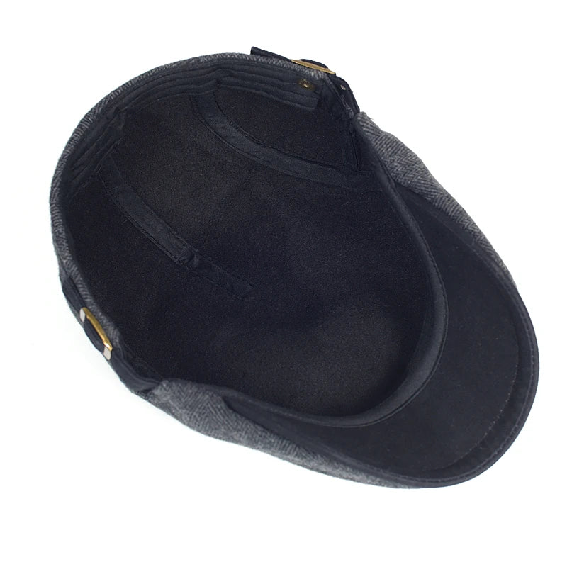 Beeckhoven™ | Moderne Heren Pet Met Visgraatpatroon