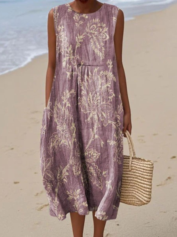 Mia | Luchtige en mouwloze zomerjurk