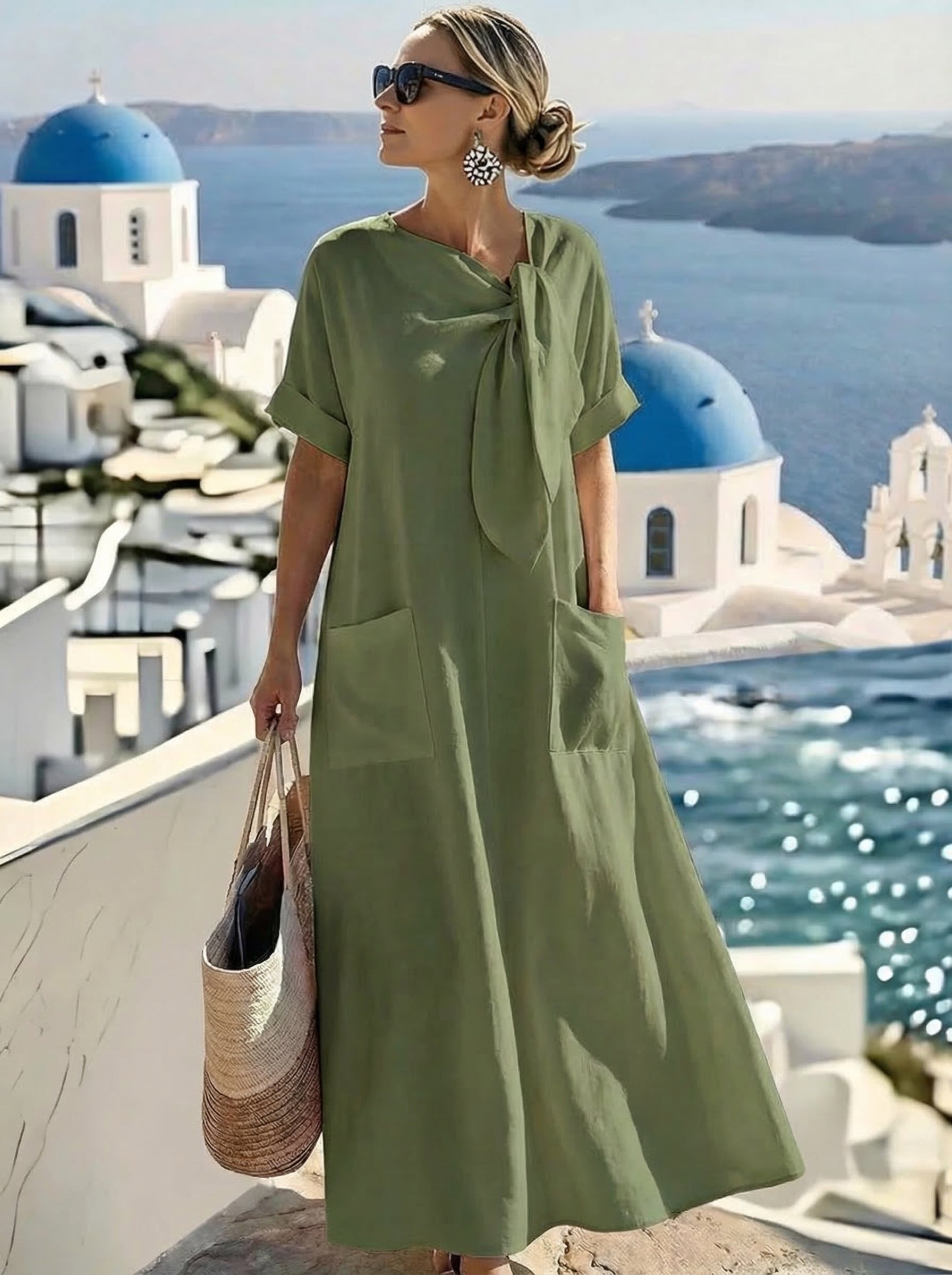 Fleur™ Elegante Jurk met Zakken