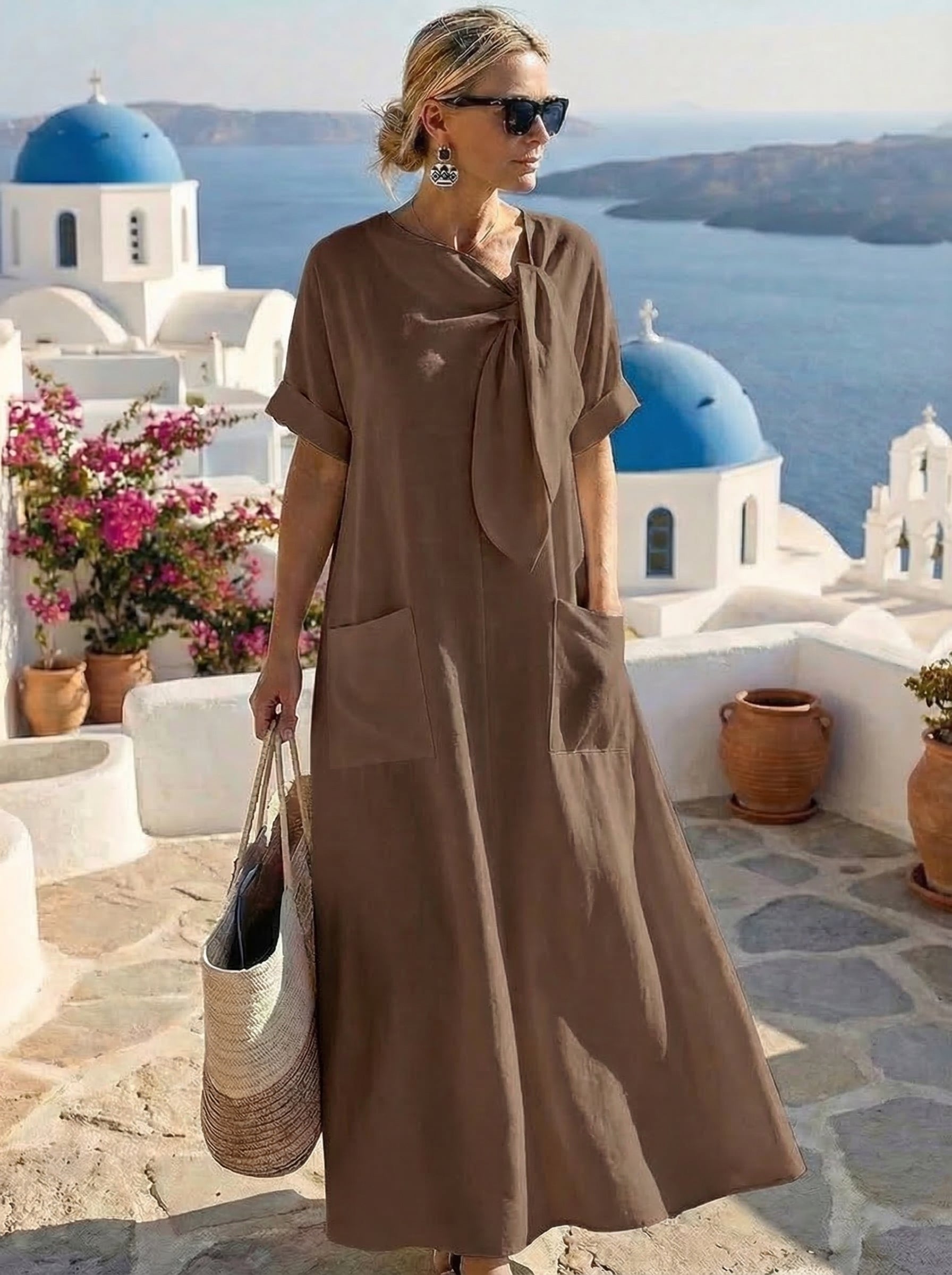 Fleur™ Elegante Jurk met Zakken